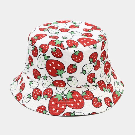 Title 7, Casual fashion fruit pattern fisherman sun hat
