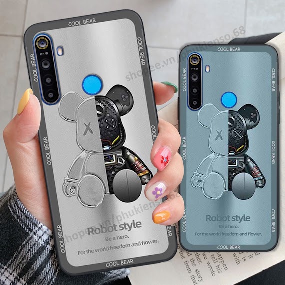 Ốp Lưng Điện Thoại Realme 5 / 5 Pro / C3 In Hình Gấu Bear, Kaws, Doremon Thời Trang, Ốp Lưng Cao Cấp Chất Lượng