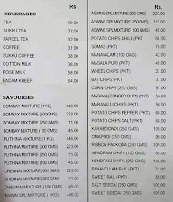 Aswin's Home Special Sweets & Snacks menu 1