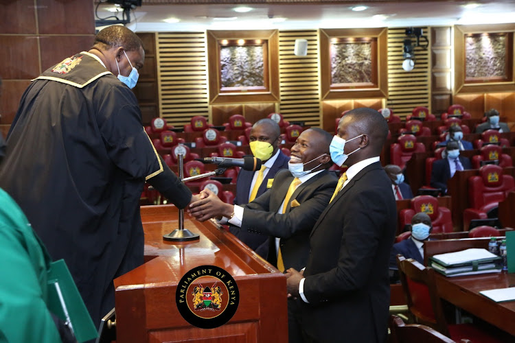 John Njuguna sworn in as Kiambaa MP on August 4, 2021.