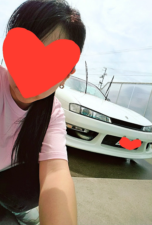 シルビアのスポーツカー女子・洗車・雨降りそう・満足・14ちゃんが好きすぎるに関するカスタム事例の投稿画像1枚目