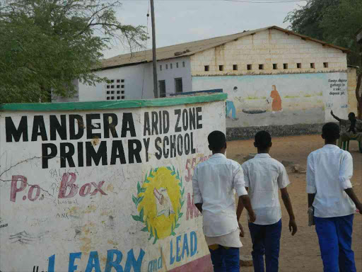 Pupils of Mandera Arid Zone Primary School on June 19 last year / STEPHEN ASTARIKO