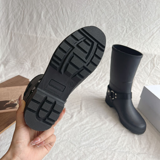 Title 20, Waterproof Below The Knee Buckle Knight Boots –...