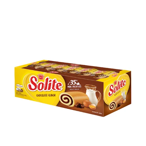 Bánh Bông Lan Solite Swissroll Socola 360G (20 cái)