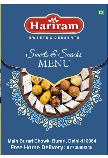 Hariram Sweets menu 