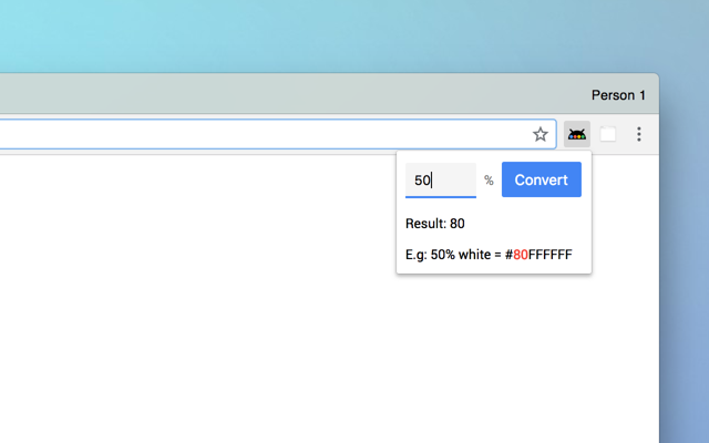Percentage to Hex Preview image 0