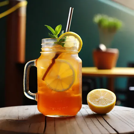 Classic Lemon Iced Tea [450 Ml, 1 Mason Jar]