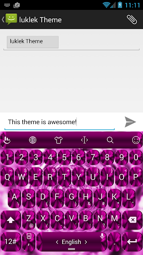 Theme TouchPal Shading Pink