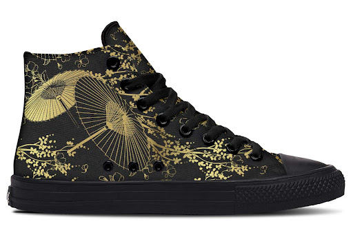 Title 8, Printed Couple High-top Canvas Shoes. Comfortab...
