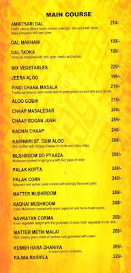 Sohan's Mantra menu 3