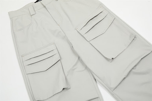 Title 8, Mens Solid Color Baggy Straight Trousers Comfo...