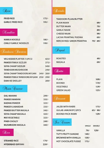 Imly menu 