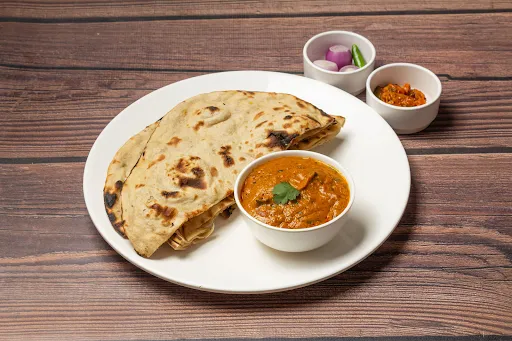 Aloo Masala With 2 Tandoori Butter Roti