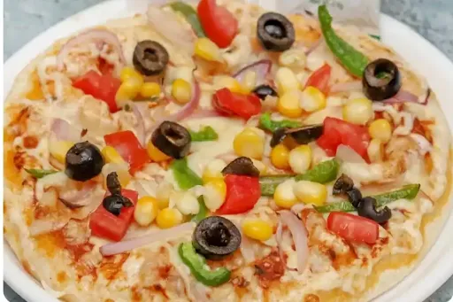Onion Sweet Corn And Capsicum And Olives Pizza [Small, 8 Inches]
