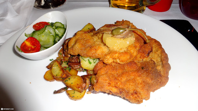 German Schnitzel for dinner in Berlin, Germany 