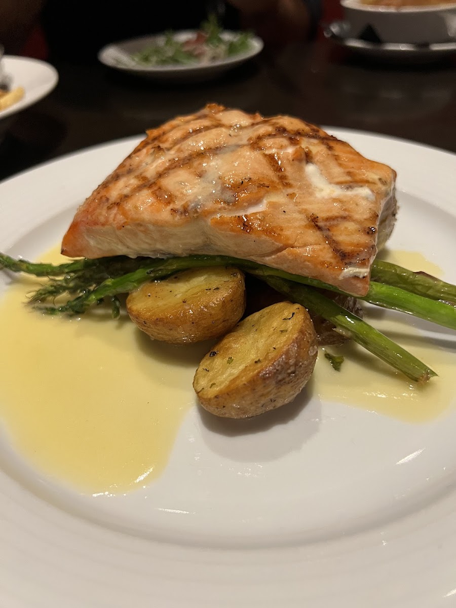 Simple but delicious salmon dinner.