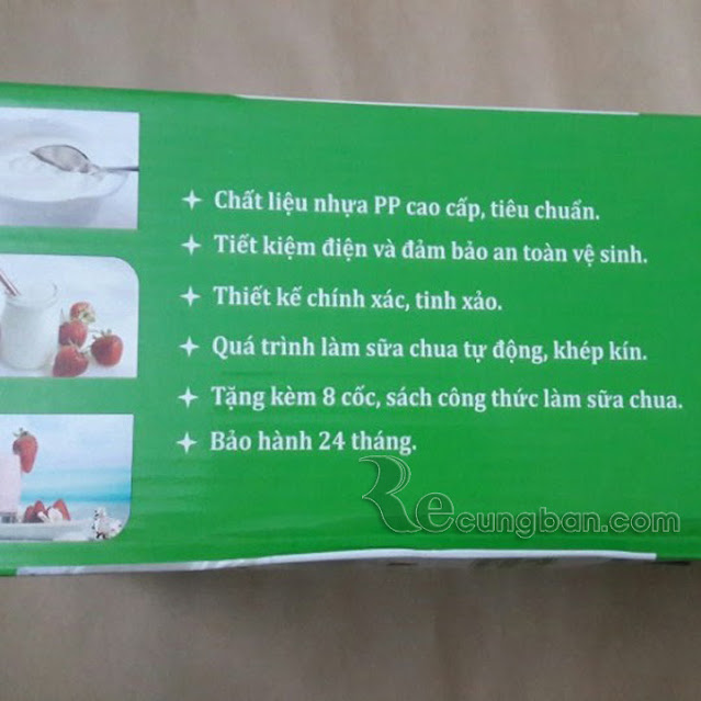 Máy làm sữa chua 8 cốc thủy tinh BenHome