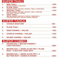 Baba Dhabha menu 1