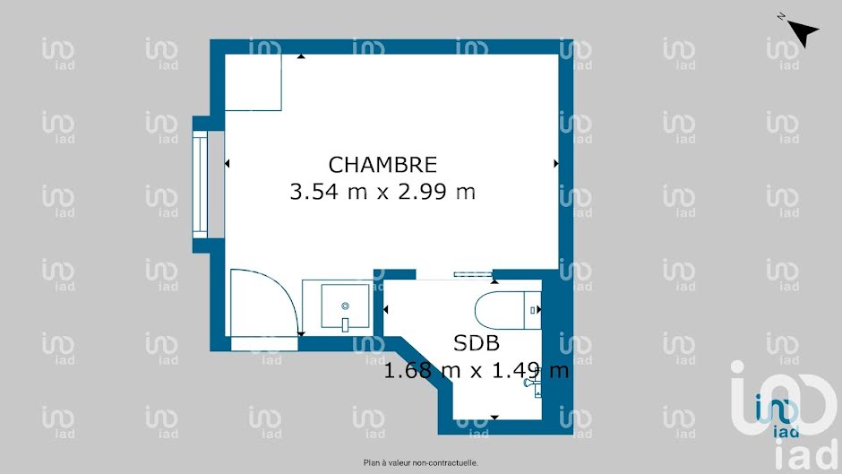 Vente appartement 1 pièce 12 m² à Dieppe (76200), 50 000 €