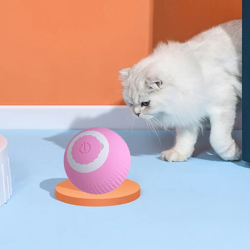 Automatic Moving Bouncing Rolling Ball with LED Lights Smart Cat Toy Ball Self-Moving Kitten Toy for Indoor Cat Kitten