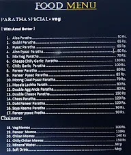 Nishta Paratha Junction menu 1