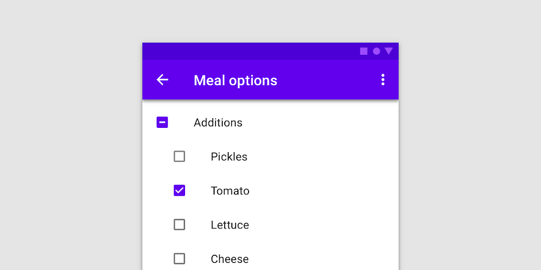 material design checkboxes