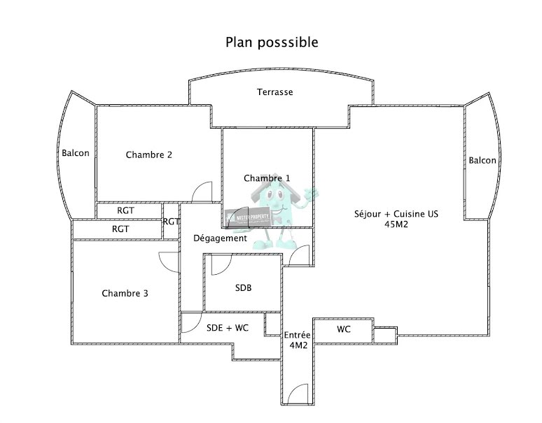 Vente appartement 4 pièces 101 m² à Levallois-Perret (92300), 1 049 000 €