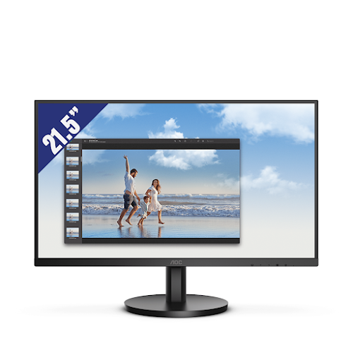 Màn hình LCD AOC 21.5"  22B3HM/74 (1920 x 1080/VA/75Hz/4 ms/Adaptive Sync)