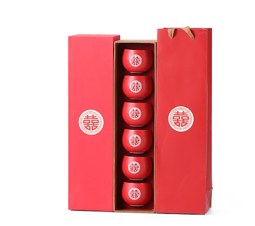 Title 5, Ceramic Wedding Red Tea Set Toast Cup, elegant ...