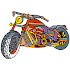 Motorcycles Paint by Number:Bikes Glitter Coloring1.6