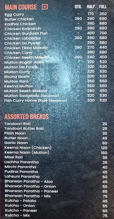 Food Festi menu 