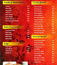 Desi Parathe Gali menu 1