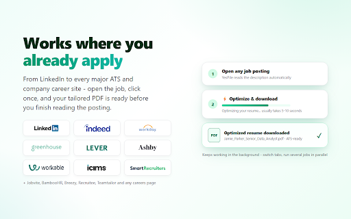 YesPile: AI Resume Optimizer - Job Match Score, ATS Resume & Cover Letters screenshot 3