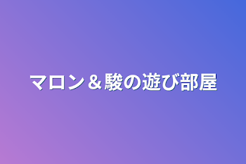 雛奈＆駿の遊び部屋