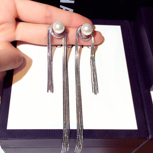 Title 1, Womens Fashion Pearl Tassel Earrings Elegant S...