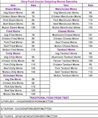 Glory Food Counter menu 1