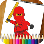 Cover Image of ดาวน์โหลด Coloring Book Ninja Go 1.1 APK