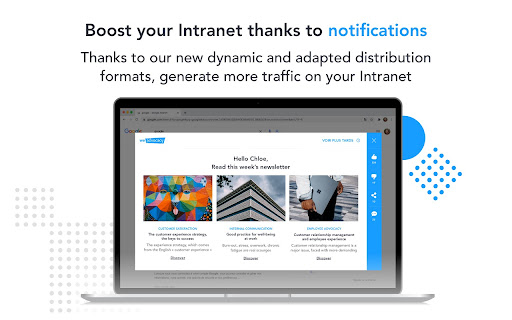 we advocacy notification chrome extension