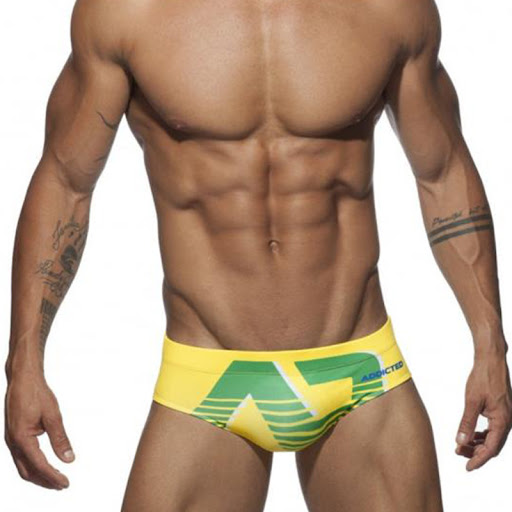 Title 11, Triangle Hot Spring Swimming Trunks Fashion Men...