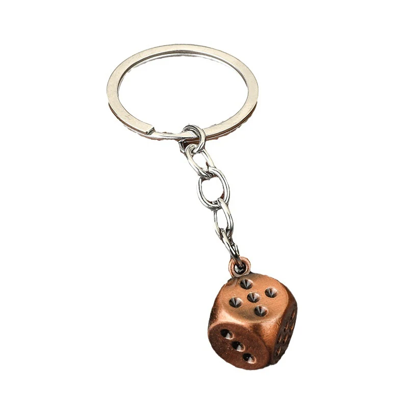 Zinklegering speelkaarten dobbelstenen mahjong sleutelhanger voor gokkers. Compact, duurzaam en ideaal voor onderweg. Leuk cadeau-idee.