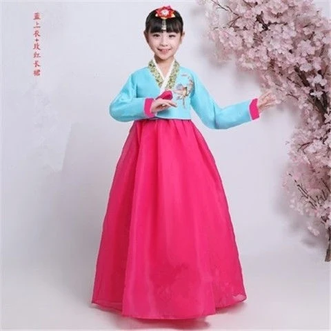Koreaanse Hanbok danskostuum voor meisjes, minderheden, fotografie, kinderen, performance kleding. Ideaal voor dans en speciale gelegenheden.