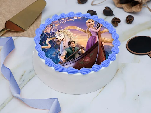 Tangled Lantern Photo Cake