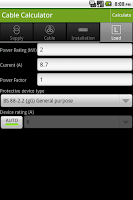 Cable Calculator Screenshot