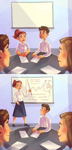 Thay vì chấp nhận chỉ làm một thành viên bình thường trong cuộc họp, hãy mạnh dạn đứng lên thuyết trình để chia sẻ ý tưởng của bạn cho mọi người.