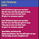 Download Last Christmas Lyrics For PC Windows and Mac 1.0