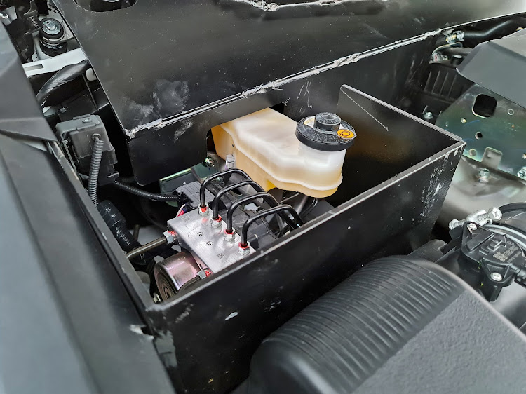 The battery and ABS unit also get protection as part of the V2.0 package. Picture: SUPPLIED