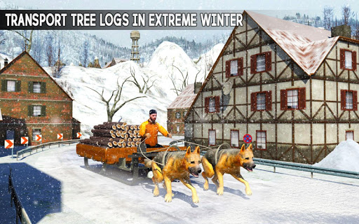 Snow Dog Sledding Transport: Dog Simulator Games