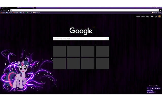 Twilight Sparkle Theme chrome extension