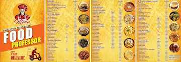 Food Professor menu 