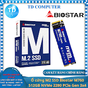 Ổ Cứng M2 Ssd Biostar M760 256Gb Nvme 2280 Pcle Gen 3X4 - Hàng Chính Hãng Digiworld Phân Phối